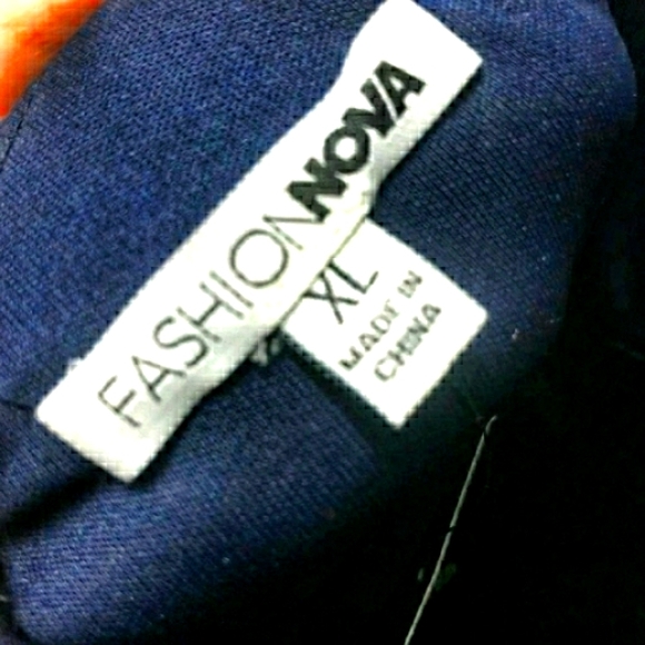 FashionNova Brand New Navy Blue Maxi Dress XL - Picture 8 of 14